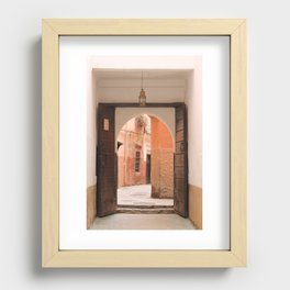 Inside the souk in Marrakech Recessed Framed Print