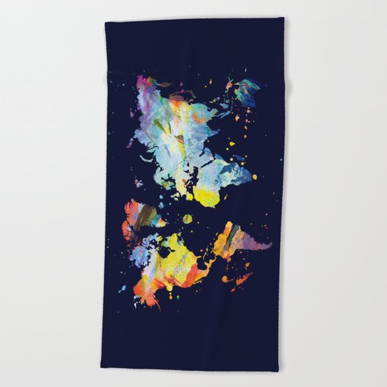 THE COLORFUL WORLD Beach Towel