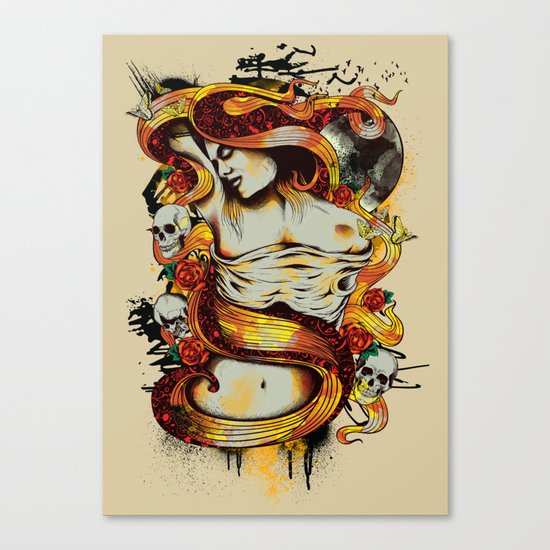 Fragmented Beauty Canvas Print