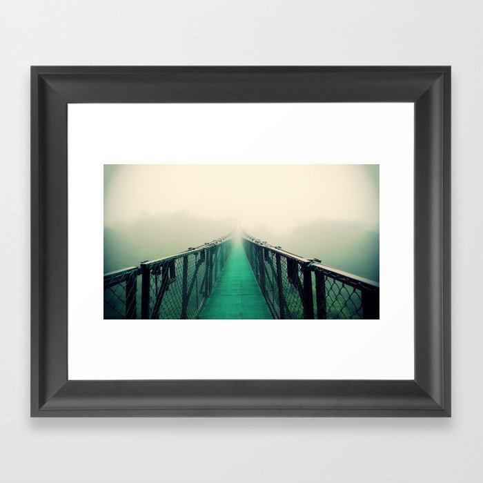 suspension bridge Framed Art Print