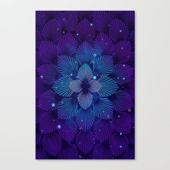 Variations on a Feather III - Raven Wing Deconstructed Canvas Print