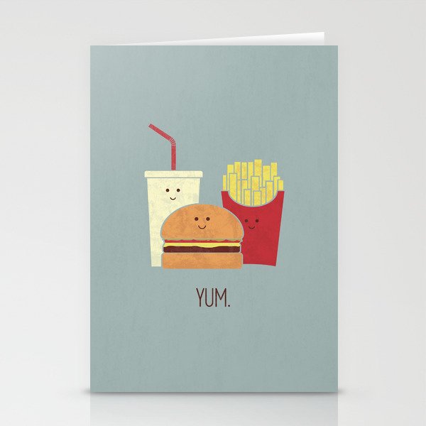 Fast Food Stationery Cards
