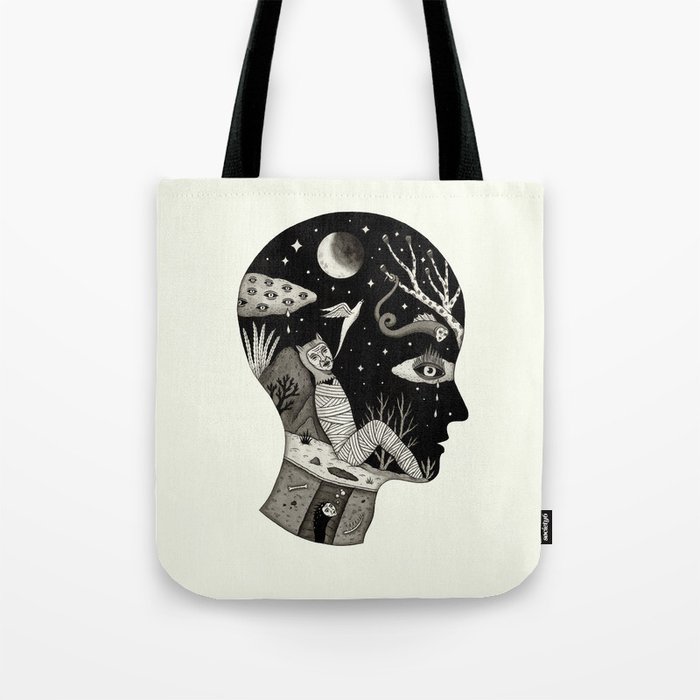 Distorted Recollection of a Dream About Death Tote Bag