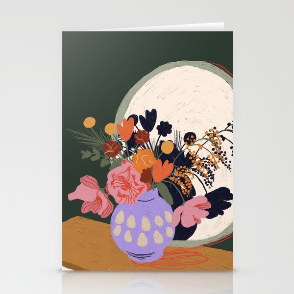 Flowers in the mirror Stationery Cards