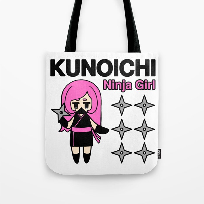 Kunoichi Pink Tote Bag