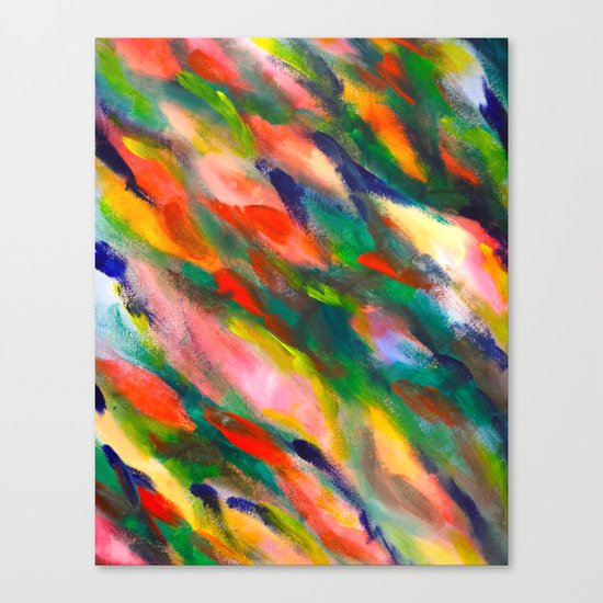 Swimming upstream abstract Canvas Print