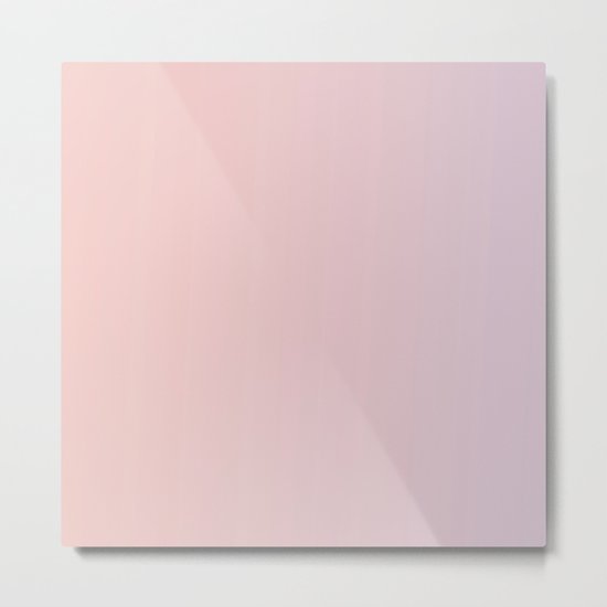 Coral Pink Peach Sunset Gradient Metal Print