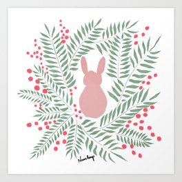 Rabbit Art Work Art Print