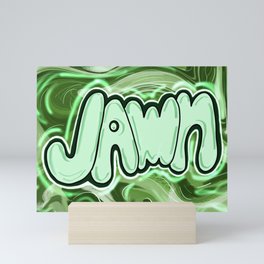 Jawn (Green) Mini Art Print