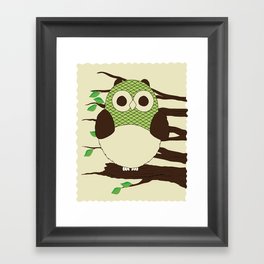 Howl Owl Framed Art Print