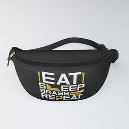 Eat Sleep Brass Repeat Tuba Player Instrument Gift Fanny Pack