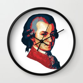 Mozart Minimalistic Pop Art Wall Clock