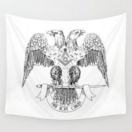 Two-headed eagle as Masonic symbol Wall Tapestry