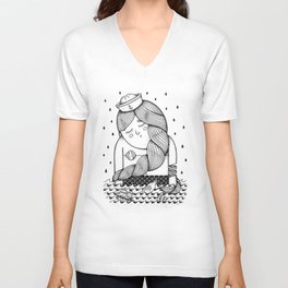 Amour Éternel (Elle) V Neck T Shirt
