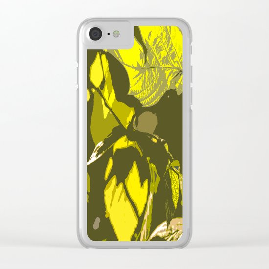 Autumn leaves bathing in sunlight Clear iPhone Case
