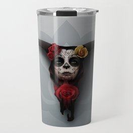 Skull and Roses: Day of the Dead Travel Mug