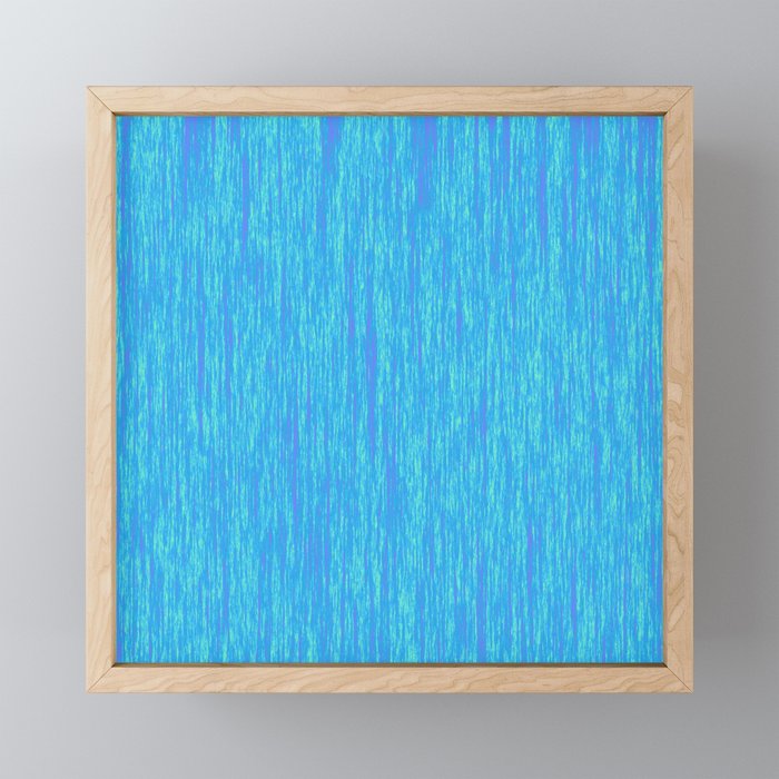 Beautiful Blue Abstract Pattern Framed Mini Art Print