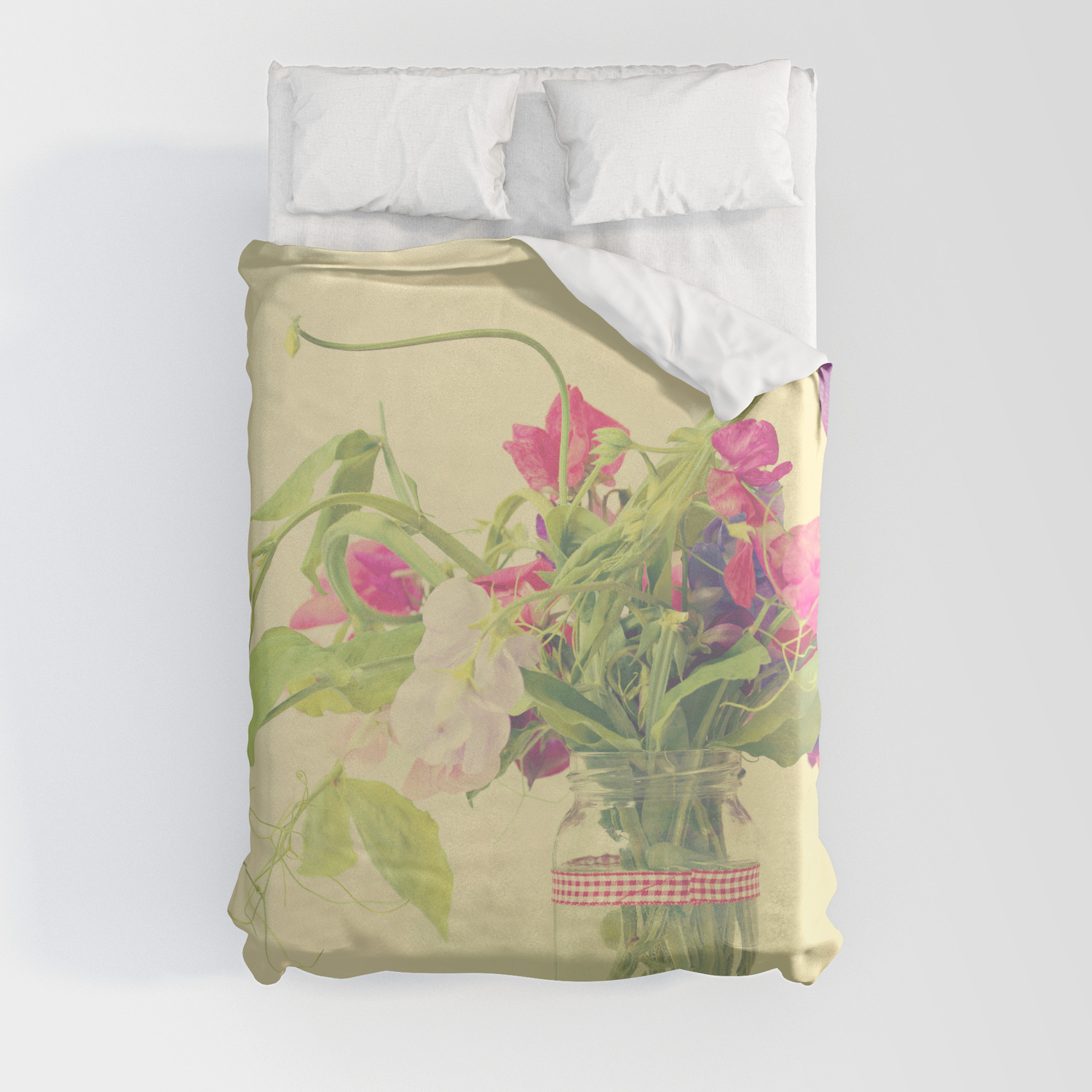 Duvet Cover By Designs Susy Society6, Sweet Pea Duvet Cover