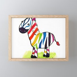Colorful Zed Framed Mini Art Print