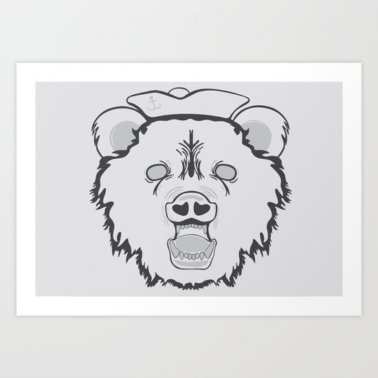 Pirate Bear Art Print