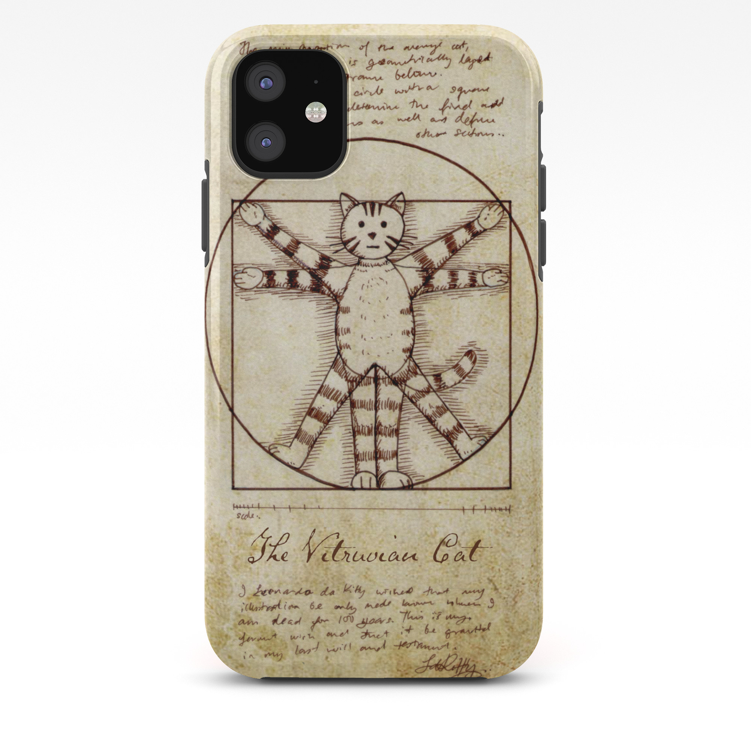 Vitruvian Cat Iphone Case By Stdamz Society6