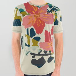 colorful orchid All Over Graphic Tee