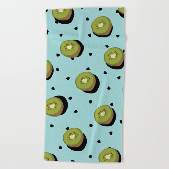 Kiwi Fruit Beach Towel