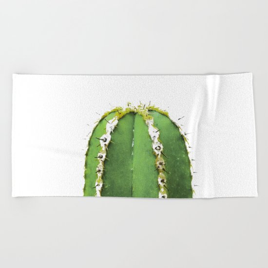 Simple Cactus Beach Towel