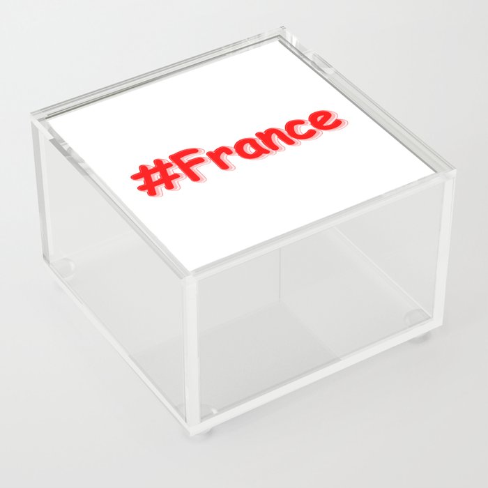 "#France" Cute Design. Buy Now Acrylic Box