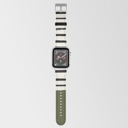 Olive Green x Stripes Apple Watch Band