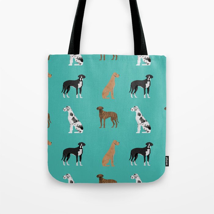 Great Danes mixed coats dog breed must have pure breed lovers Tote Bag