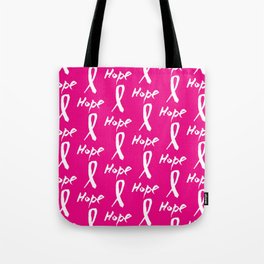 Vector watercolor pink ribbon - breast cancer awareness symbol Tote Bag