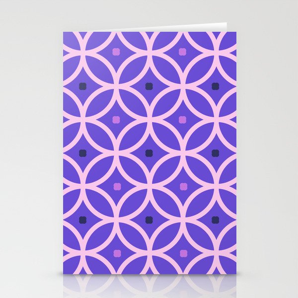 Intersected Circles 4 Stationery Cards