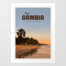 Visit Gambia Art Print