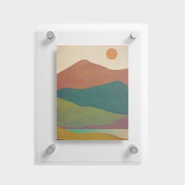 Summer Mountains Floating Acrylic Print