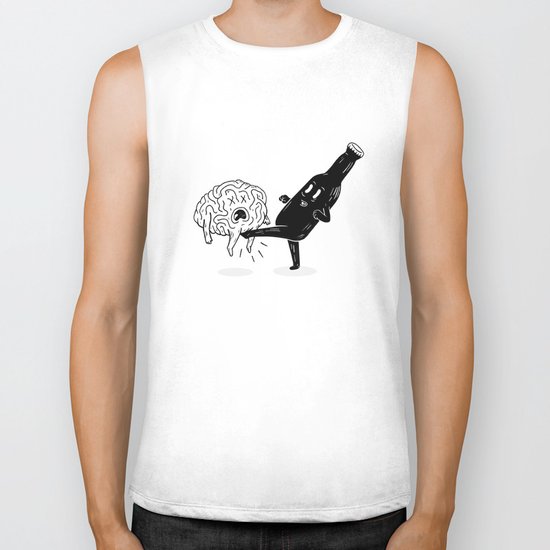 Stop Thinking Start Drinking Biker Tank