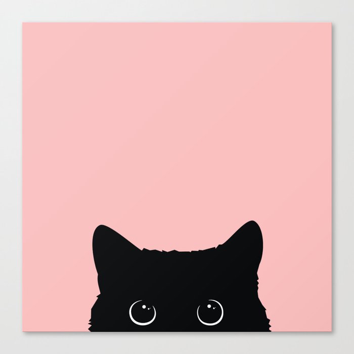 Black Cat Canvas Print by Vitor7Costa | Society6
