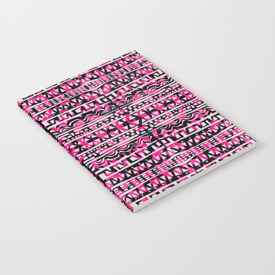 Tapestry Pattern Small Scale - Rose Notebook
