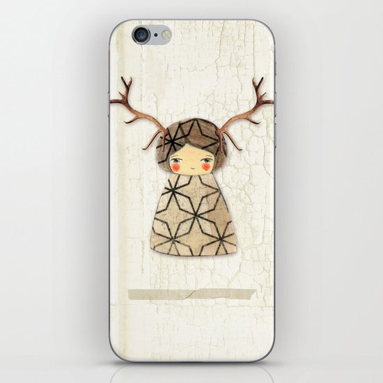 Deer paperdolls iPhone & iPod Skin