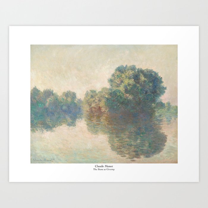 Seine at Giverny by Claude Monet Art Print