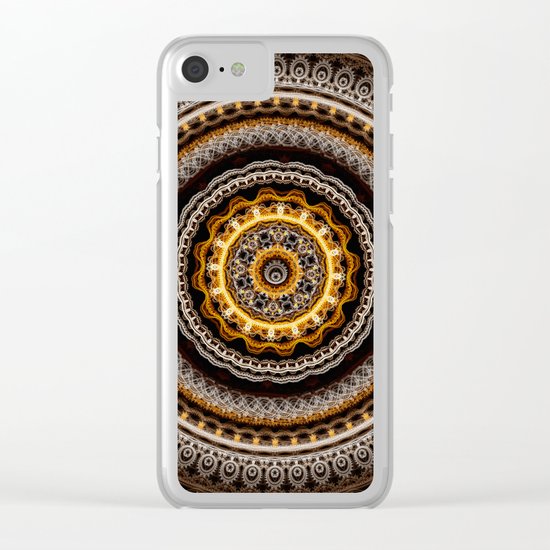 Mandala with tribal patterns Clear iPhone Case