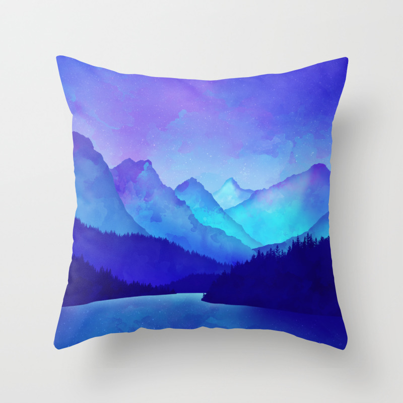 cerulean blue pillows