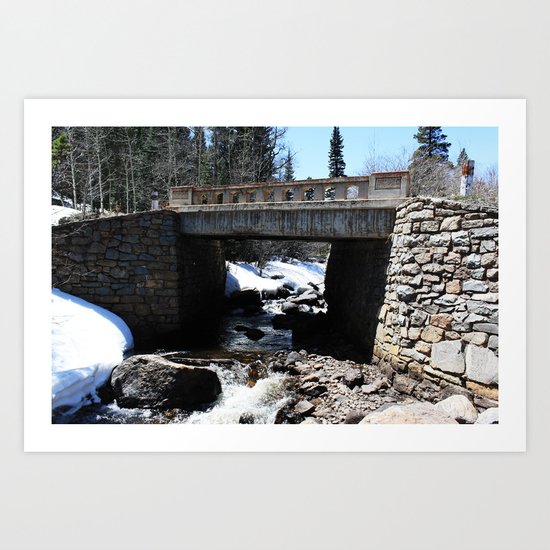 Trail Bridge Art Print