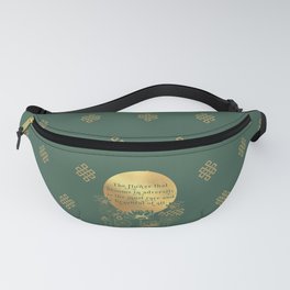 Lotus Quote: The flower that blooms in adversity is the most rare and beautiful of all. Fanny Pack