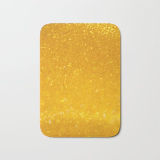 Golden lights Bath Mat