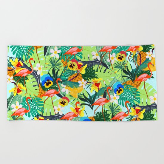 Tropical III Beach Towel