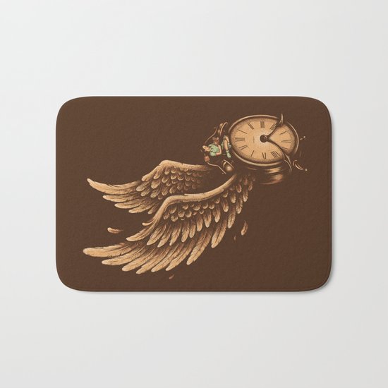 Time Flies Bath Mat