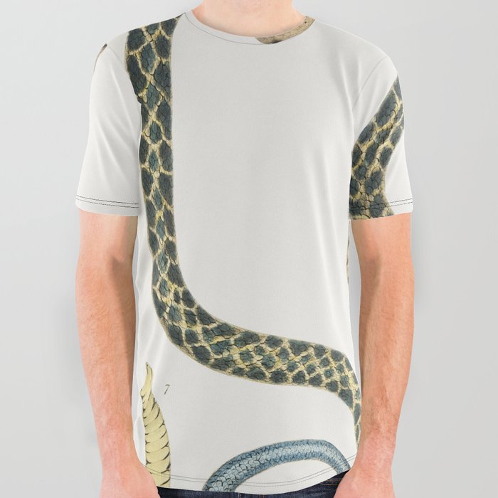 Bengal & Lozenge Snakes All Over Graphic Tee