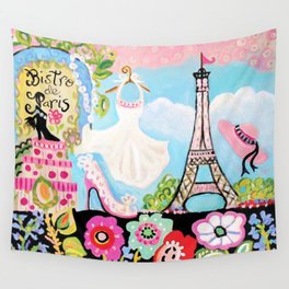 Paris Bistro Dress Wall Tapestry