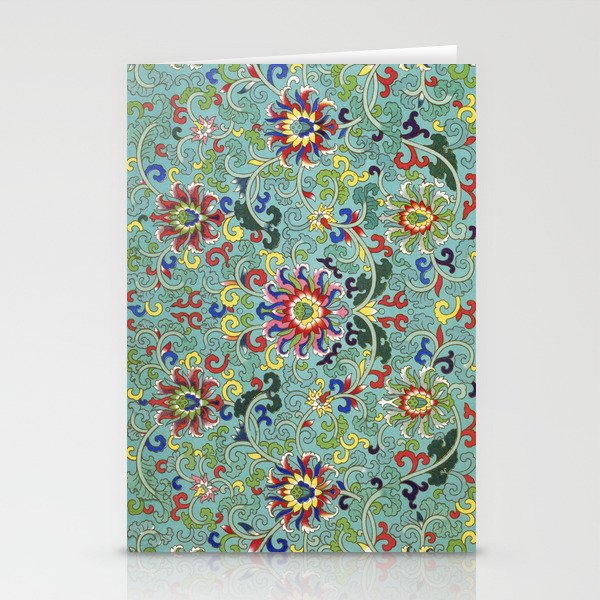 Chinese Floral Pattern 17 Stationery Cards